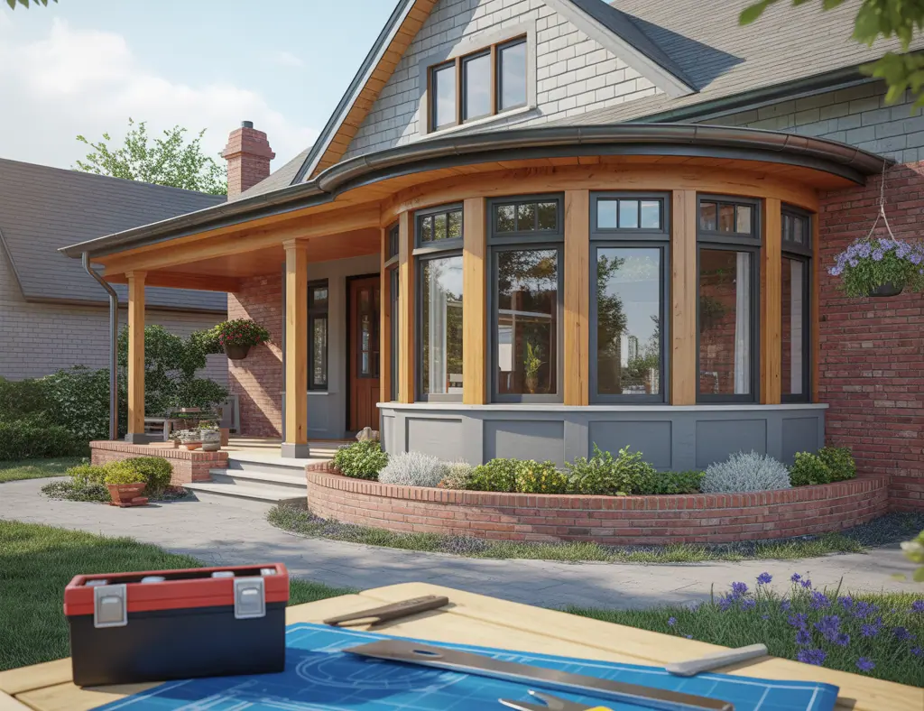 Ideas Front House Addition