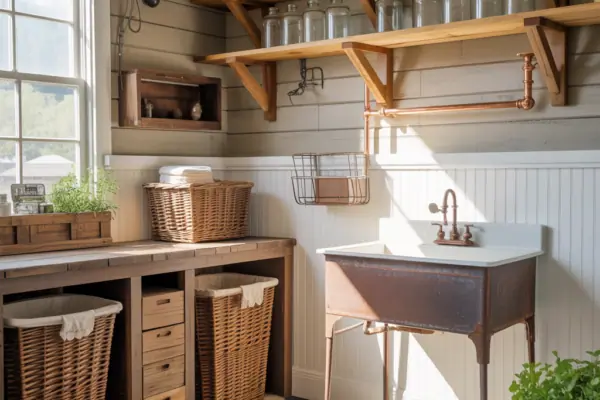 Ideas Rustic Laundry Room: Cozy, Practical Rustic Laundry Room Ideas