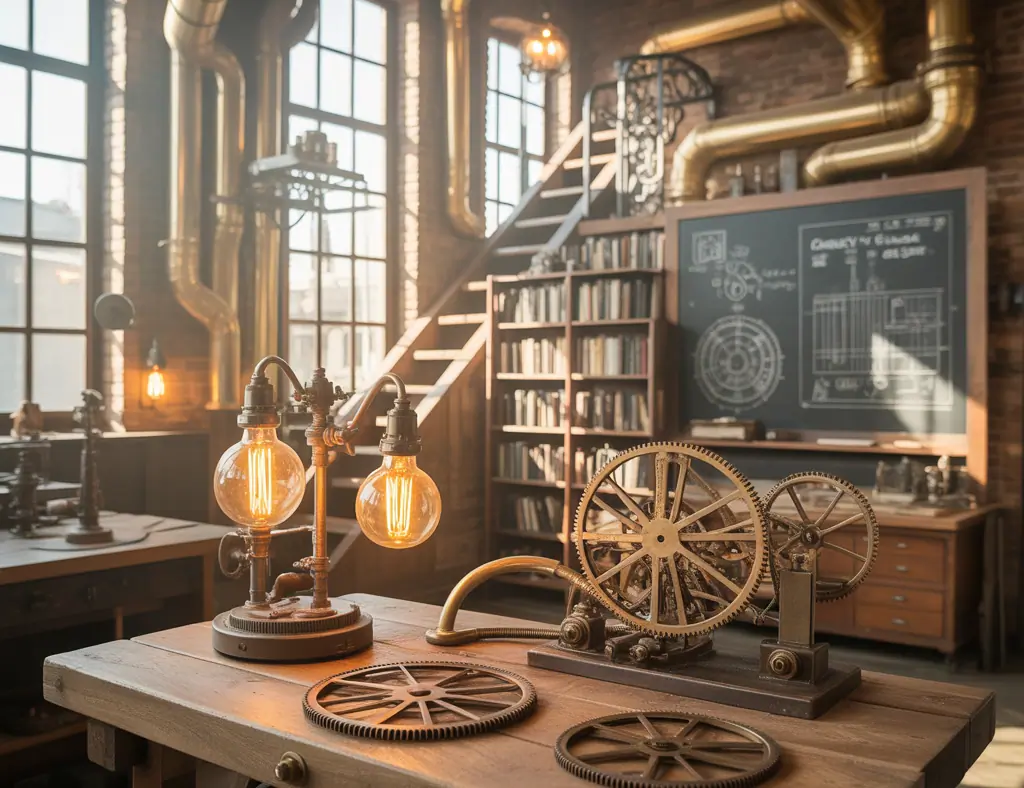 Ideas Steampunk Room: 15 DIY Steampunk Room Ideas for an Industrial-Victorian Makeover