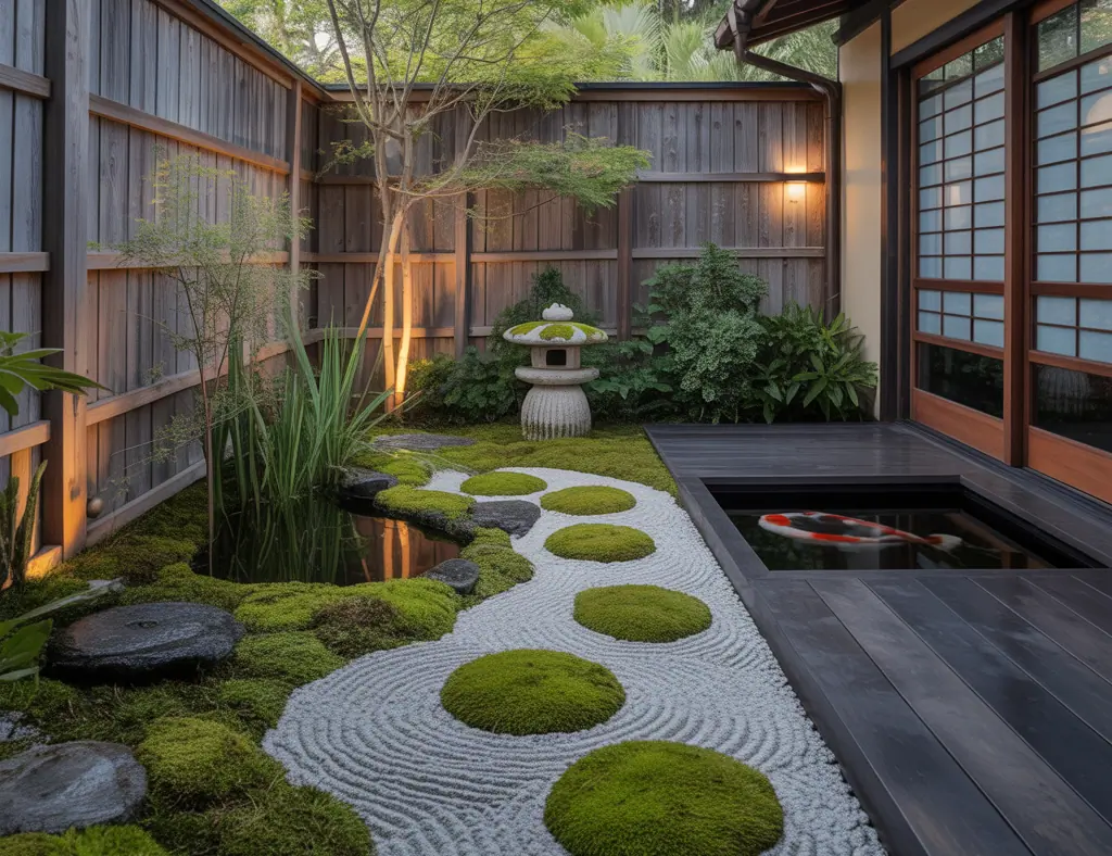 Japanese Outdoor Garden Concept