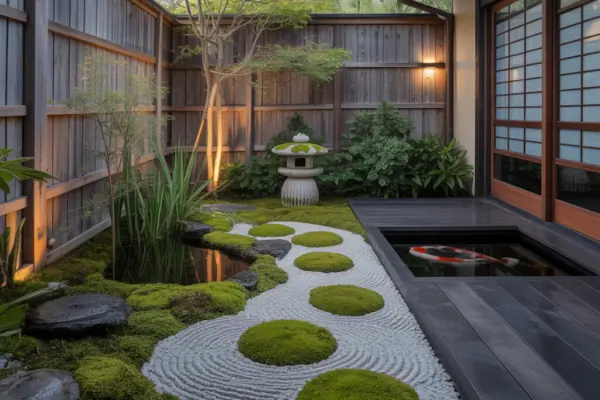 Japanese Outdoor Garden Concept