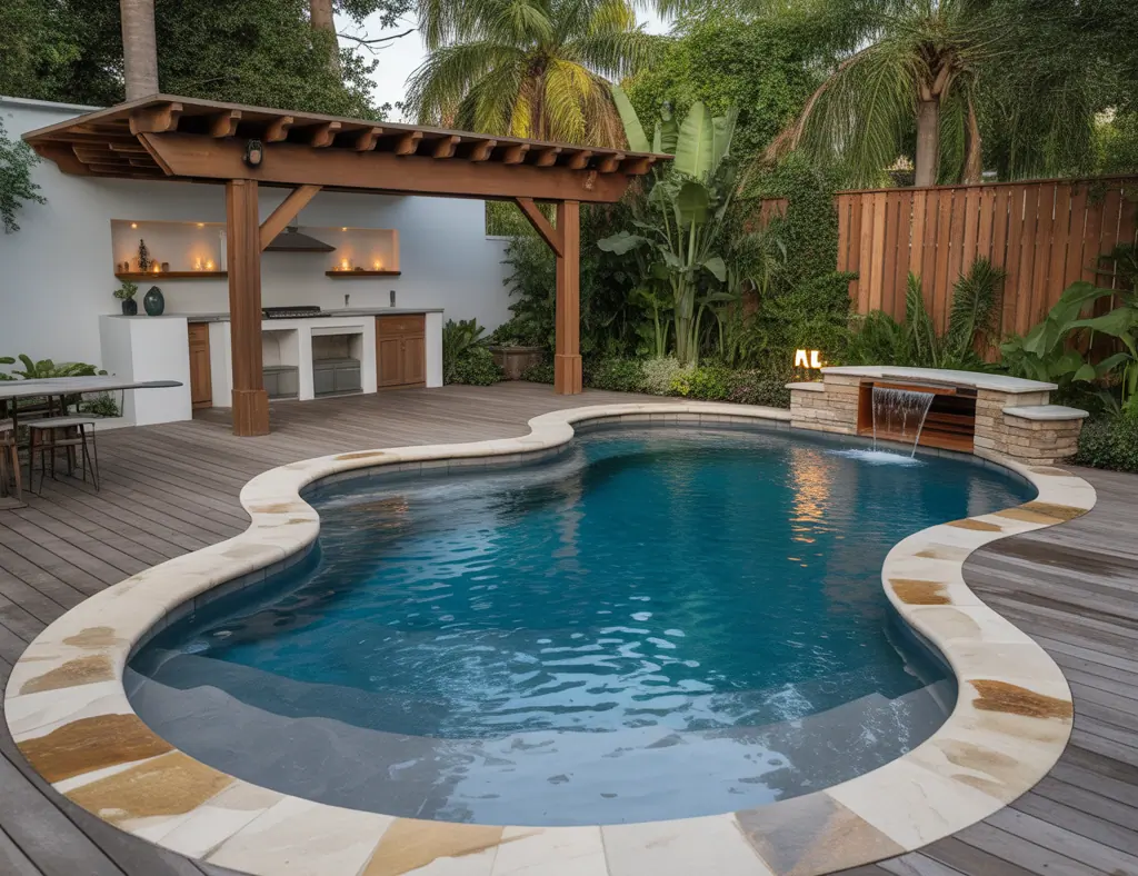 Kidney Shaped Backyard Pool Ideas