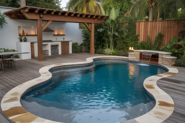 Kidney Shaped Backyard Pool Ideas