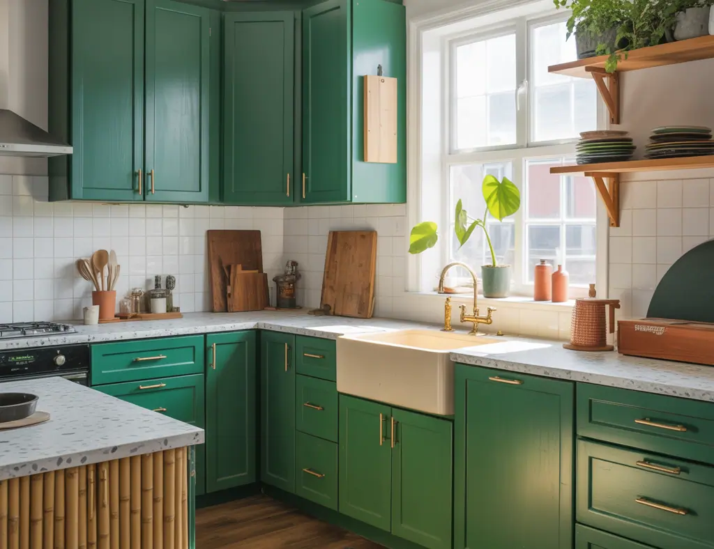 Kitchen Cabinets Green Ideas: Fresh Paint, Big Impact