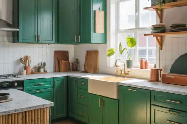 Kitchen Cabinets Green Ideas: Fresh Paint, Big Impact