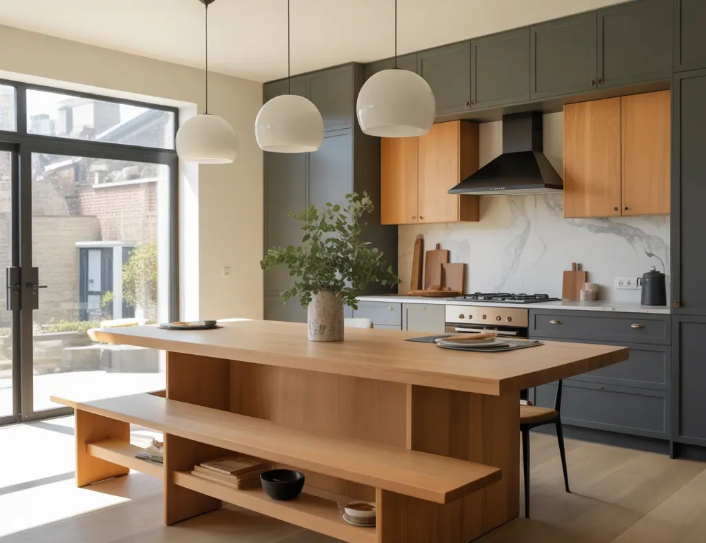 Kitchen Island Dining Table Combo Ideas