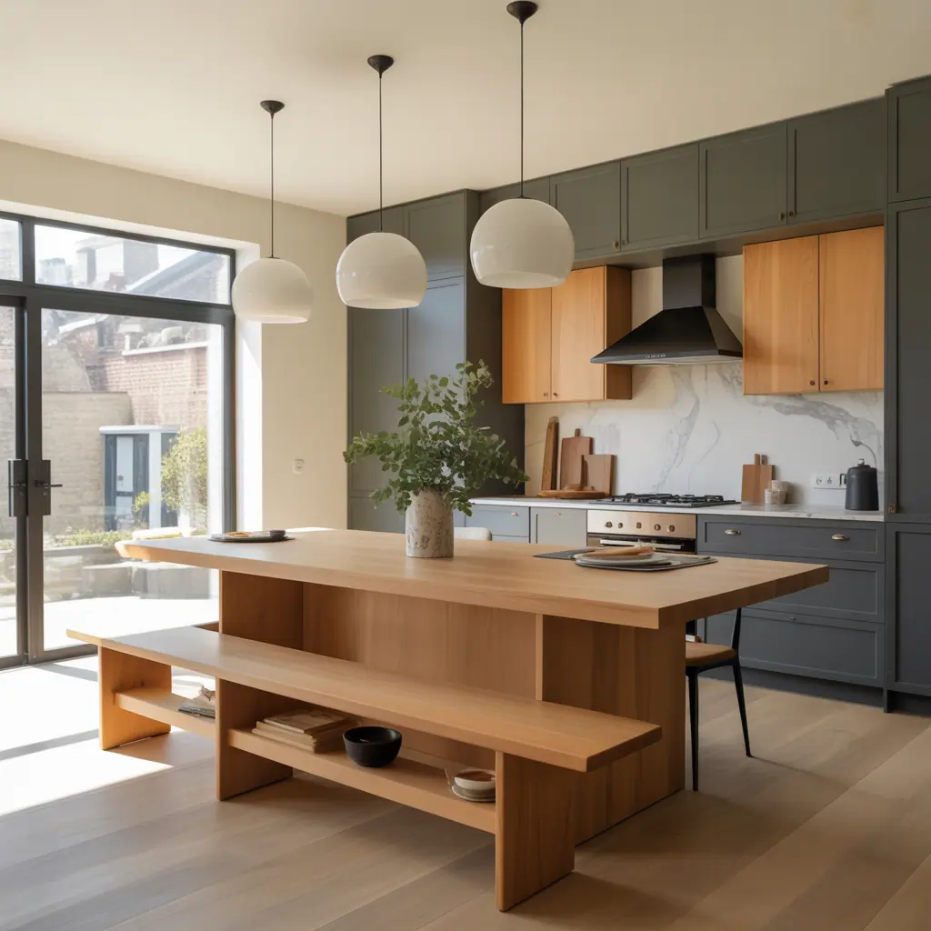 Kitchen Island Dining Table Combo Ideas