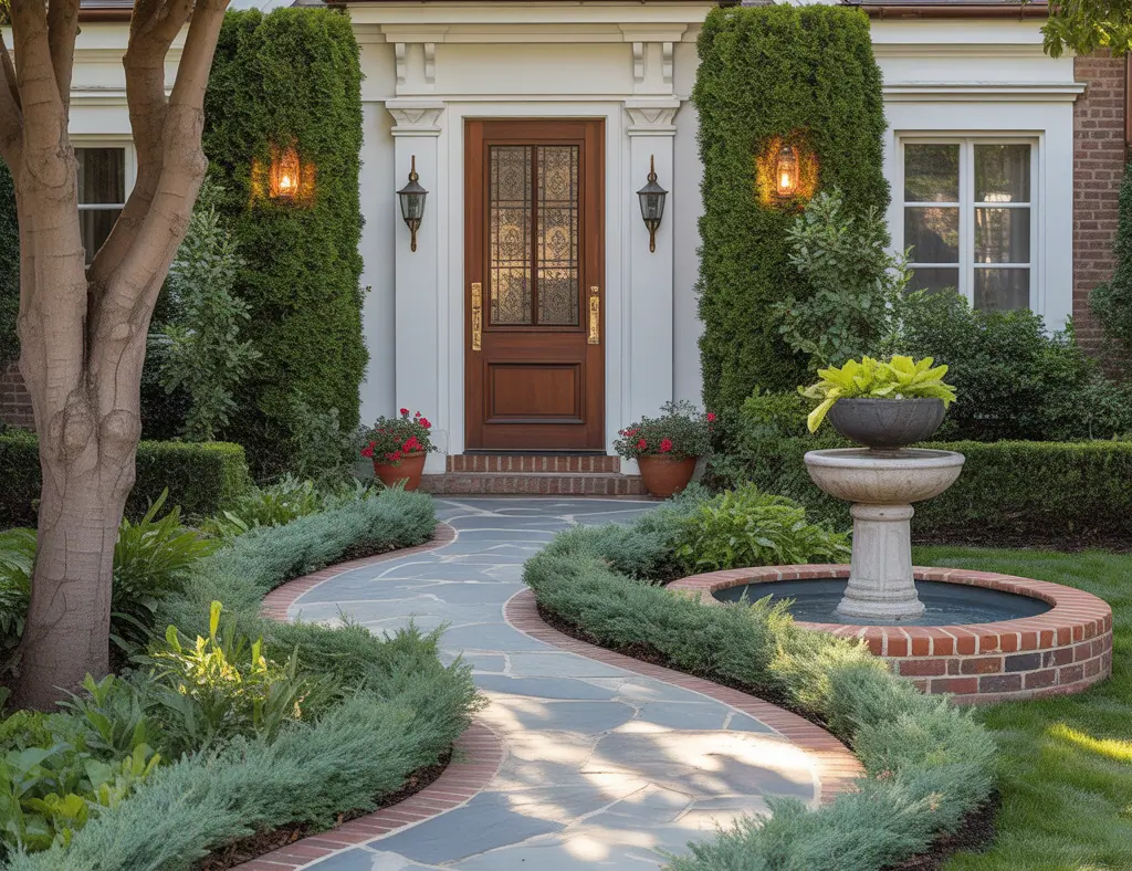 Landscaping Ideas Front Entrance Walkway