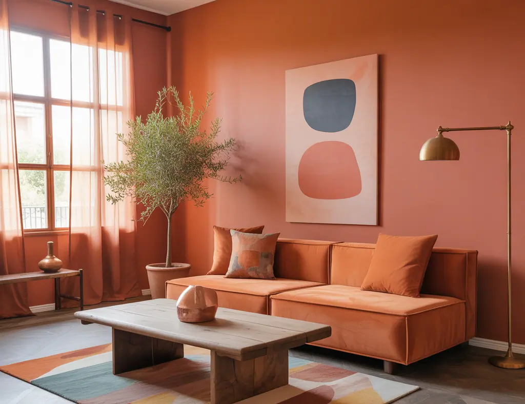 Living Rooms Orange Decor: Warm, Bold & Easy DIY Ideas
