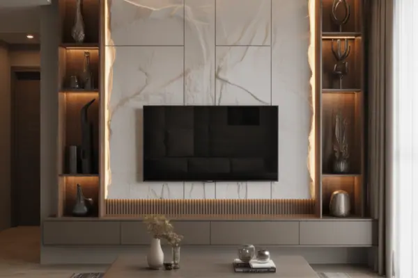 Modern Accent Wall Living Room Tv Ideas