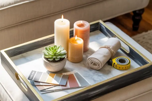 Ottoman Tray Decor Ideas