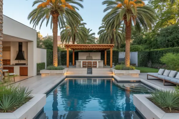 Palm Trees Backyard Pool Ideas: Create a Tropical Poolside Oasis