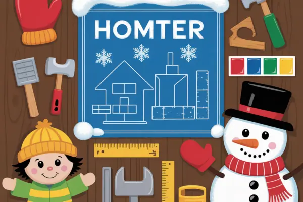Preschool Winter Bulletin Board: Easy DIY Classroom & Home Ideas