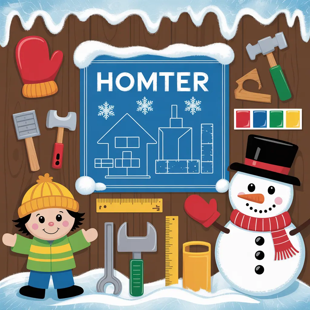 Preschool Winter Bulletin Board: Easy DIY Classroom & Home Ideas