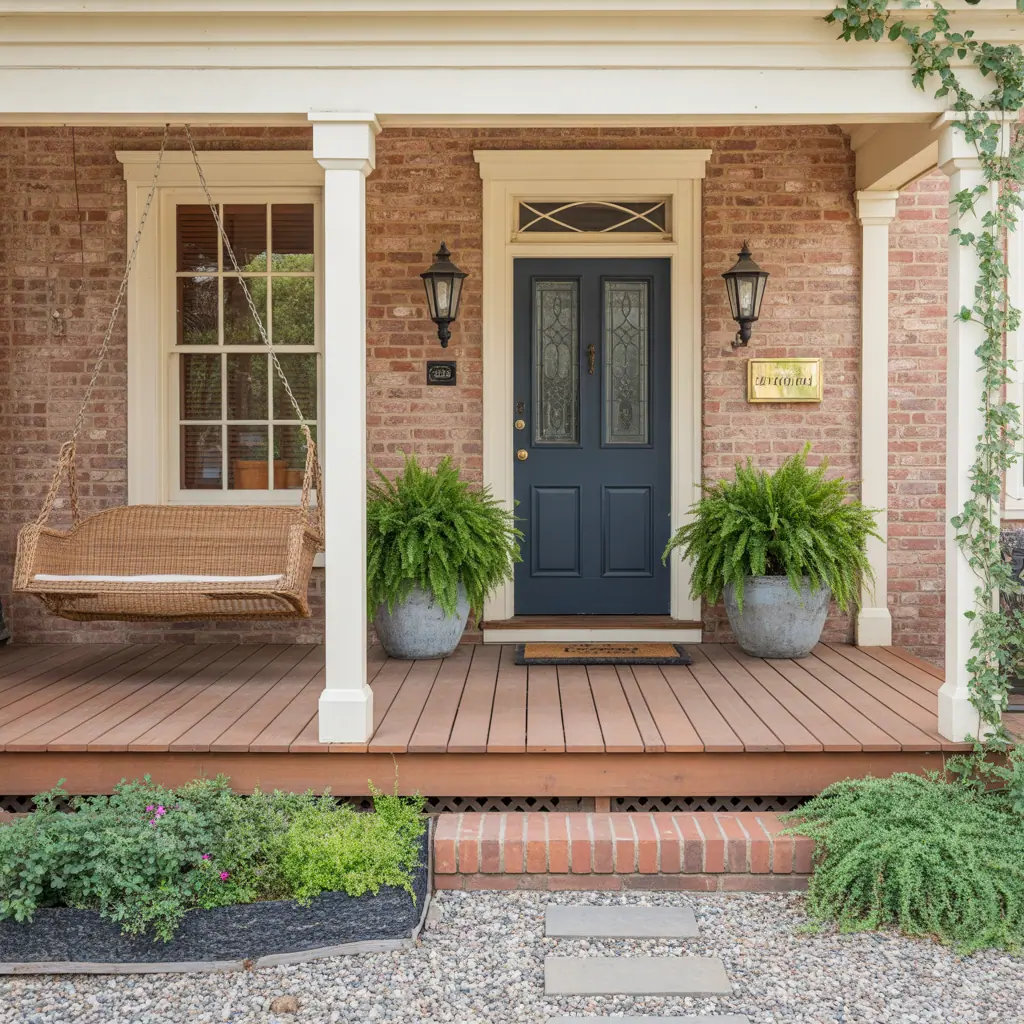 Red Brick House Front Porch Ideas to Transform Your Curb Appeal