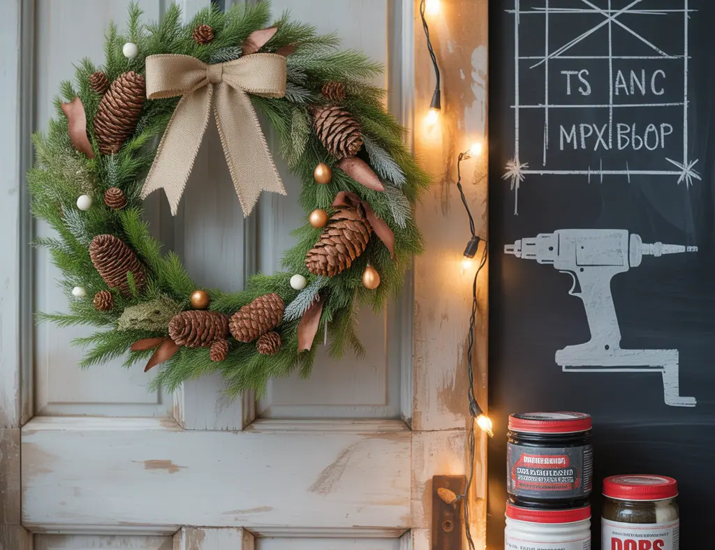 Rustic Christmas Wreath Inspiration