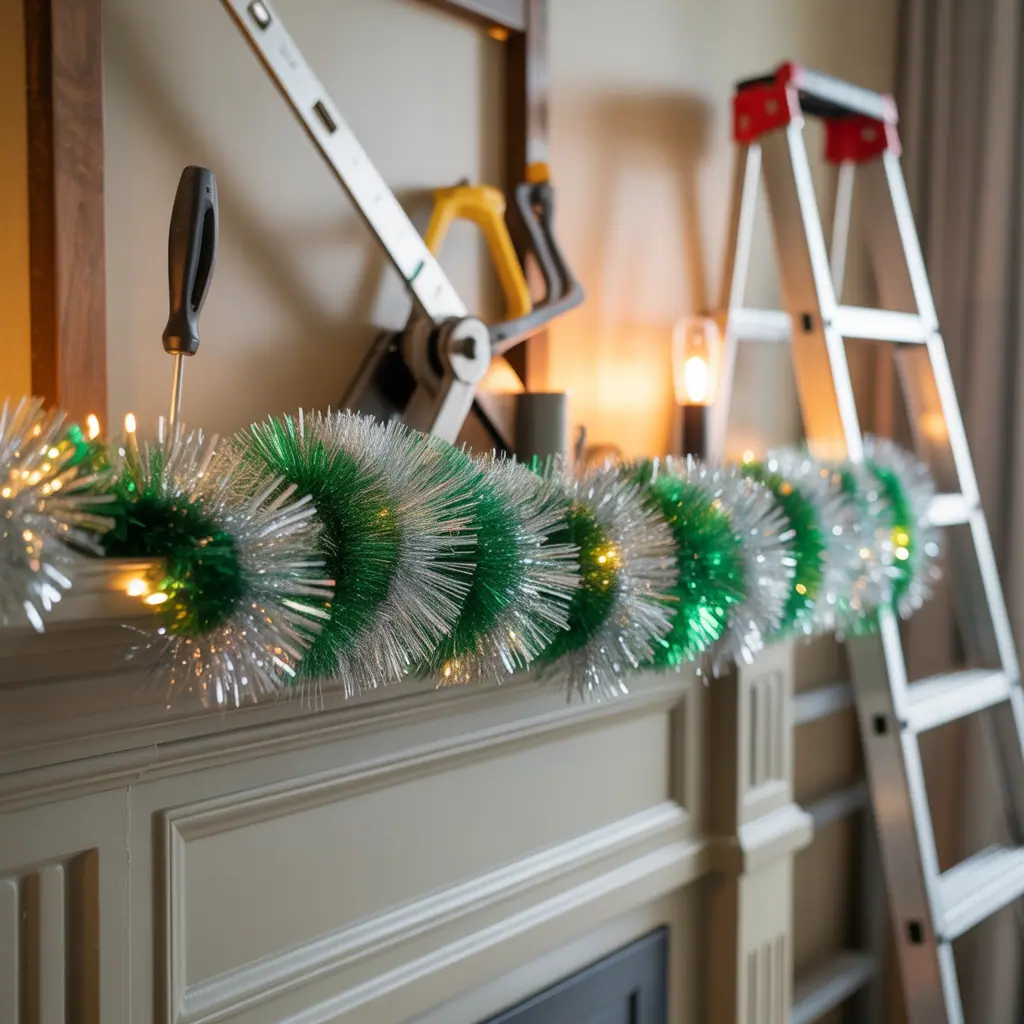 Tinsel Garland Decorating Ideas: Sparkle-Ready DIY Projects for Every Room