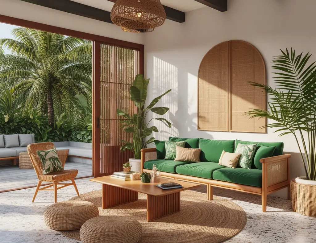 Tropical Modern Living Room Decor Ideas: Fresh, DIY-Friendly Designs