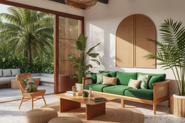 Tropical Modern Living Room Decor Ideas: Fresh, DIY-Friendly Designs