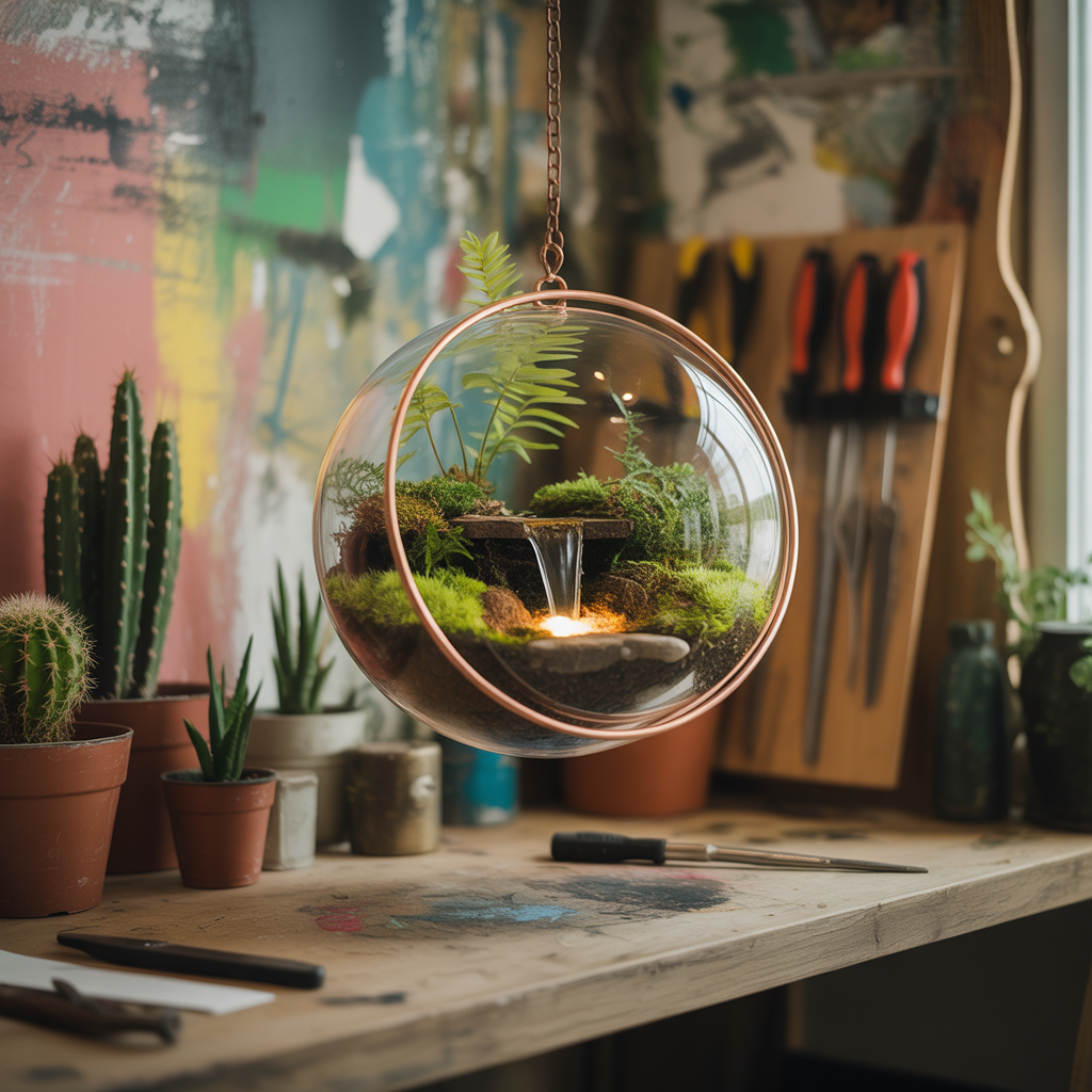 Unique Hanging Terrarium Ideas: DIY Glass Garden for Small Spaces