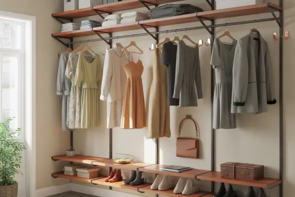 Wall Mounted Rack Clothing Ideas: Space-Saving, Stylish & DIY-Friendly