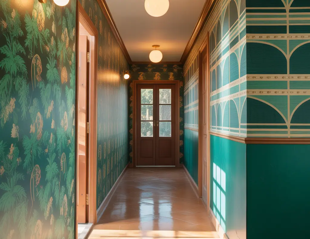 Wallpaper Ideas Hallway: Transform Narrow Corridors with Style