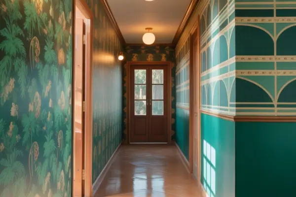 Wallpaper Ideas Hallway: Transform Narrow Corridors with Style
