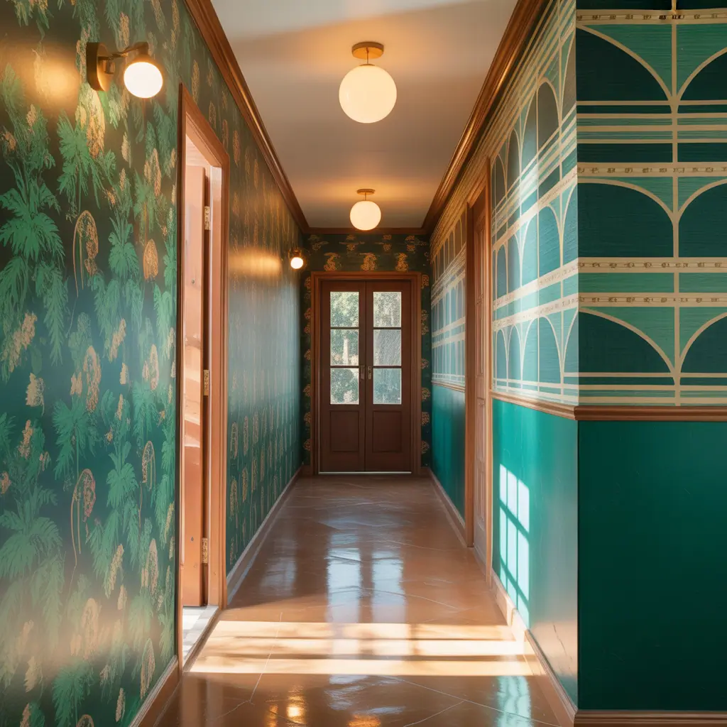 Wallpaper Ideas Hallway: Transform Narrow Corridors with Style