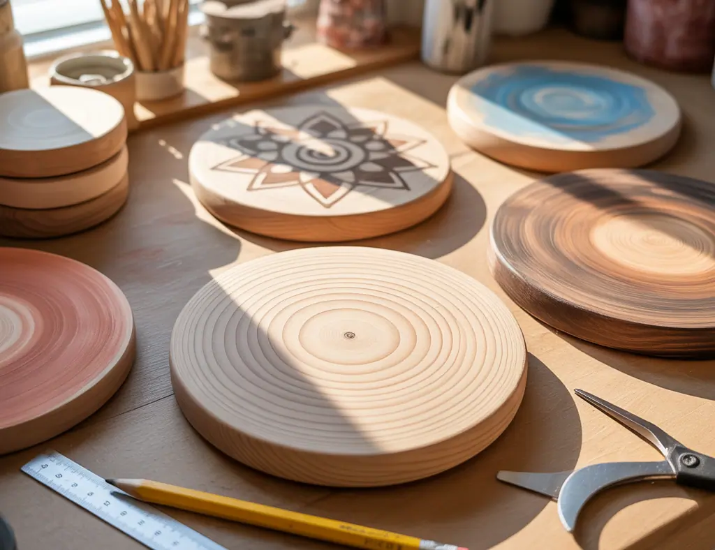 Wood Circle Painting Concepts: Creative Ideas for DIY Wall Art