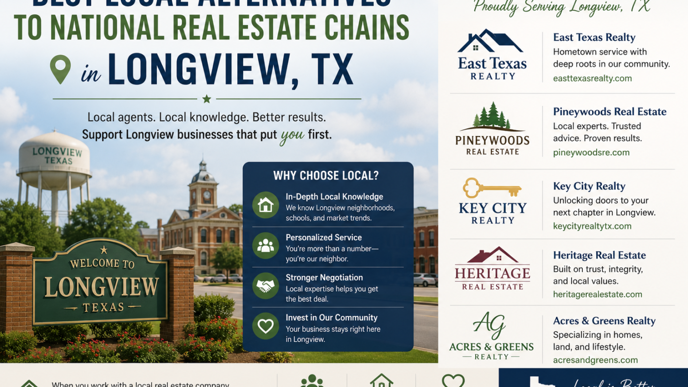 Best Local Alternatives to National Real Estate Chains in Longview, TX