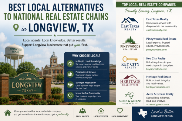 Best Local Alternatives to National Real Estate Chains in Longview, TX