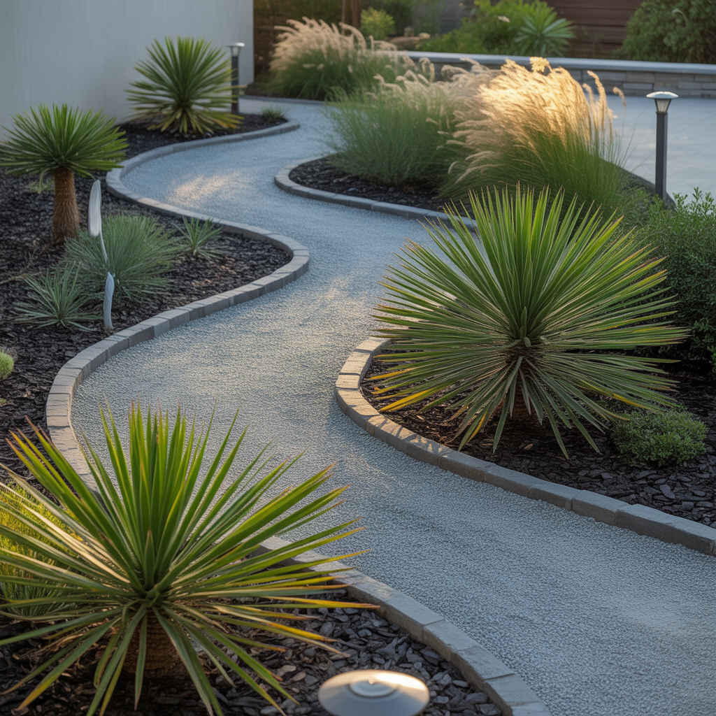 xeriscape low maintenance front yard