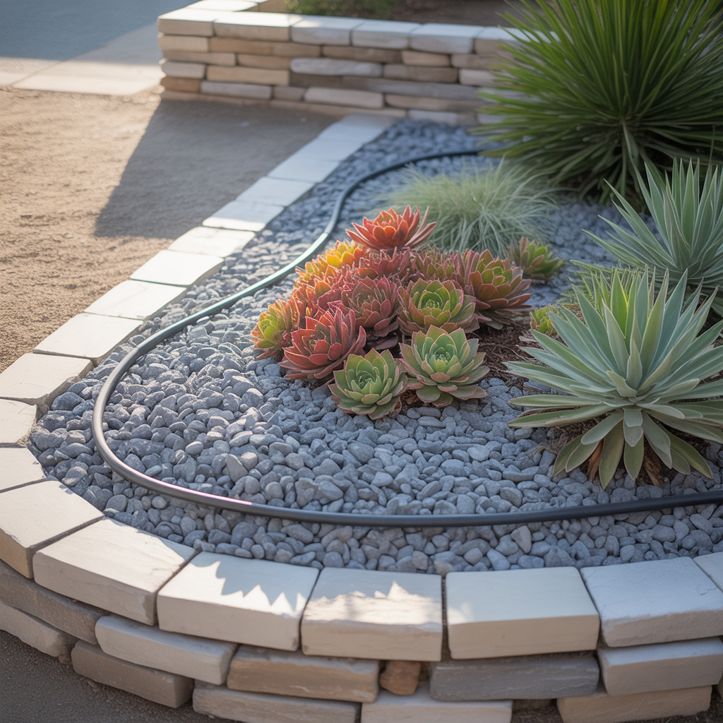xeriscape low maintenance front yard